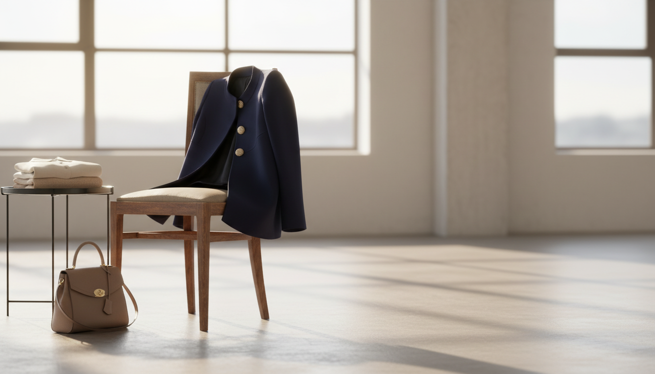 Valentino Caban Jacket: Jeweled Buttons, Polished Wear