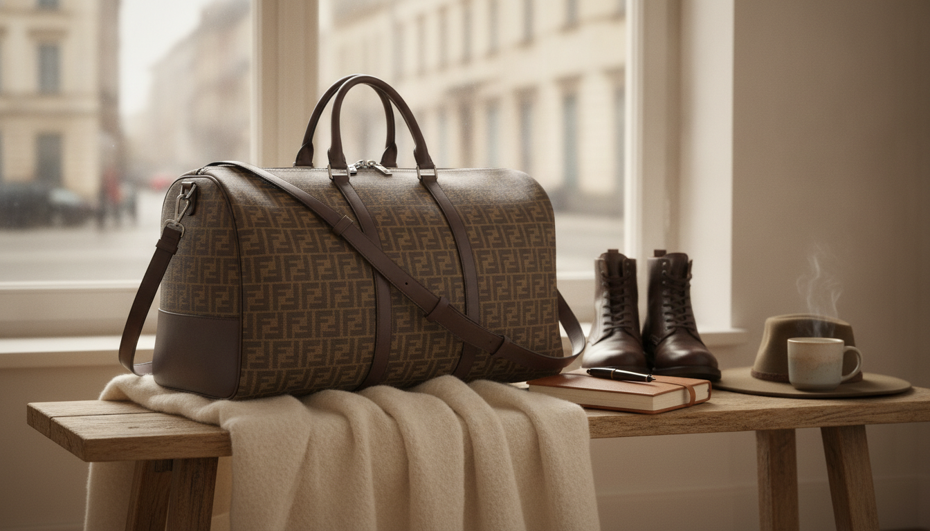 Fendi Large FF Duffle Bag: Luxe Brown Weekender