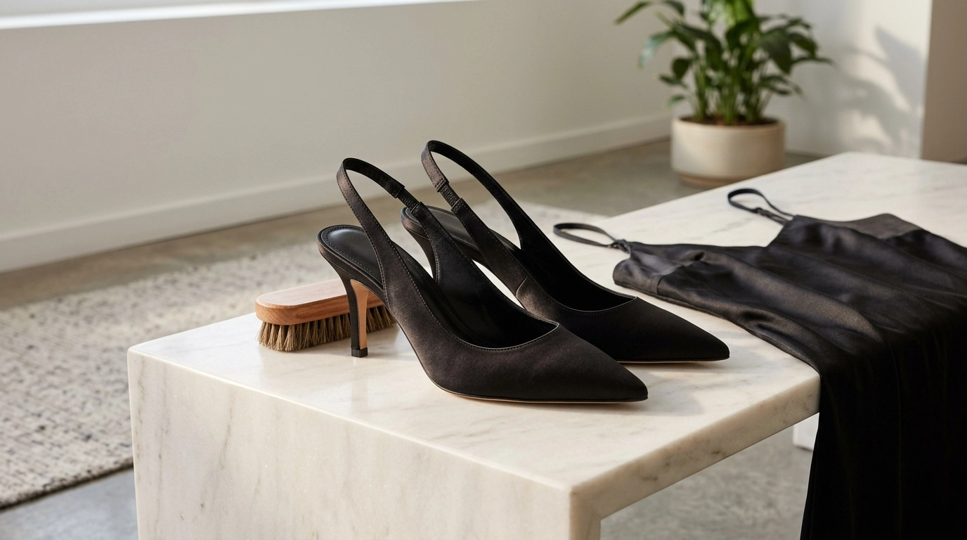 Saint Laurent Aimee Satin Slingbacks: Fit, Style, Care
