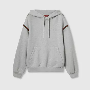 Gucci Cotton Hoodie: Iconic Bands, Easy Everyday Style